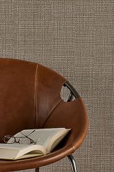 Fotografía: Revestimiento vinílico pared aspecto arpillera, amplio colorido.