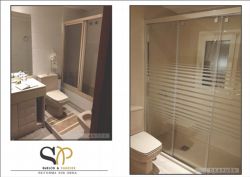 Fotografía: Cambio de bañera por ducha realizado en dos días con nuestros revestimientos.