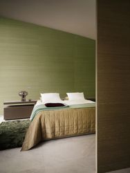 Fotografía: TRANSFORMACION DE PARED CON REVESTIMIENTO VINILICO VESCOM EN DORMITORIO PRINCIPAL